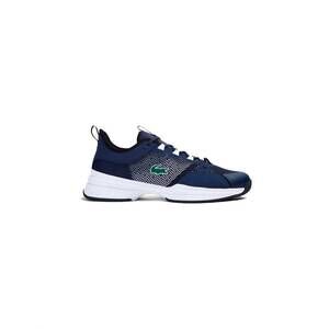 NEW LACOSTE men's ag-lt 21 textile and synthetic tennis shoes in navy/white